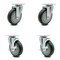 Service Caster Cambro Dish Caddies Swivel Caster with 2 Brakes Replacement Set - SCC CAM-SCC-20S514-TPRB-2-TLB-2 - alternate 1